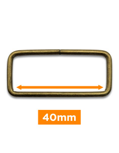Boucle rectangulaire - Bronze 40 mm