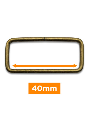 Boucle rectangulaire - Bronze 40 mm