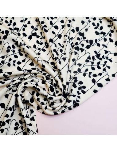 Tissu twill viscose Goya - Ivoire