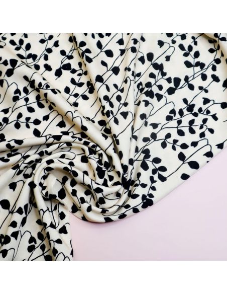 Tissu twill viscose Goya - Ivoire
