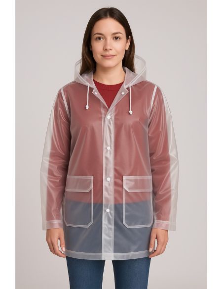 Tissu toile imperméable pour ciré - Transparent