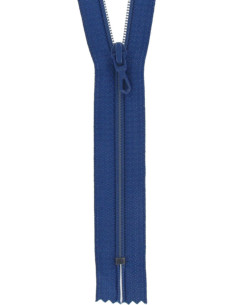 Fermeture éclair nylon - Bleu bugatti