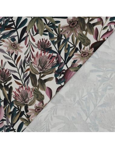 Toile de coton canvas - Fleurs vintage