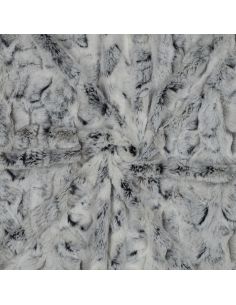 Tissu fausse fourrure animal - Lynx des neiges