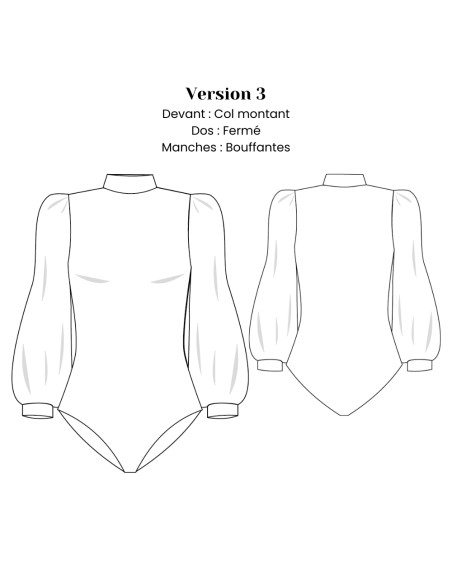 Patron de body - Sora - Lise Tailor
