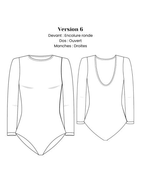 Patron de body - Sora - Lise Tailor