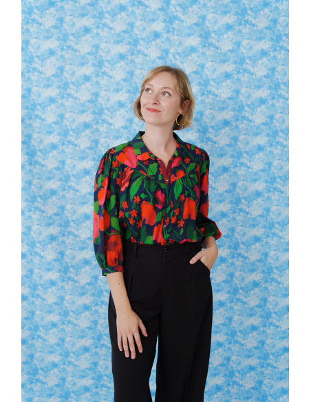 Tissu viscose La Roseraie - Lise Tailor