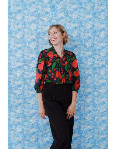Tissu viscose La Roseraie - Lise Tailor