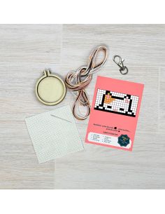 Mini kit broderie point de croix - on est félins pour l'autre 2