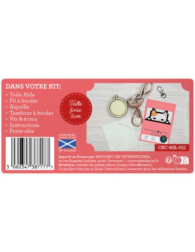 Mini kit broderie point de croix - on est félins pour l'autre