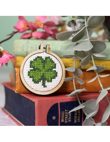 Mini kit broderie point de croix - Bonne chance!