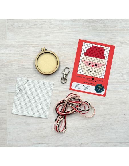 Mini kit broderie point de croix - Ho Ho Ho!