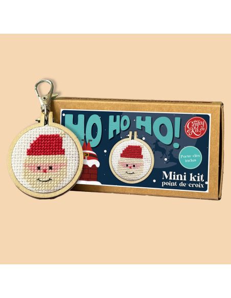 Mini kit broderie point de croix - Ho Ho Ho!