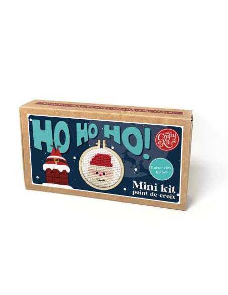 Mini kit broderie point de croix - Ho Ho Ho!