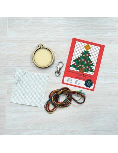 Mini kit broderie point de croix - Mon beau sapin 2