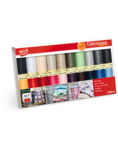 Set de 20 fils à coudre polyester Gütermann