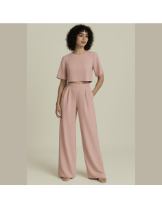 Tissu crêpe Georgette - Poudre 2
