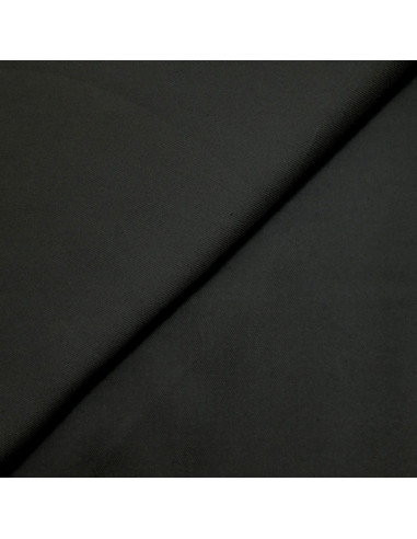 Tissu twill de viscose lourd - Noir