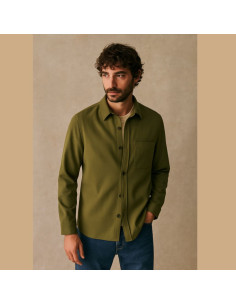 Tissu twill de viscose lourd - Olive 2