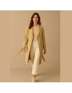 Tissu twill de viscose lourd - Beige 2