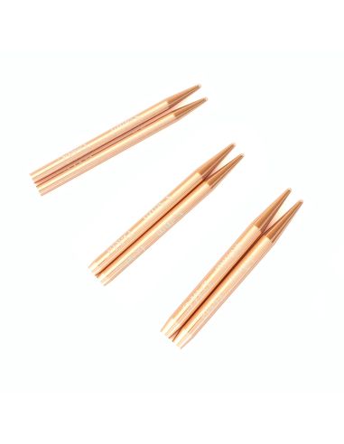 Mini pointes d´aiguilles interchangeables or rose DMC