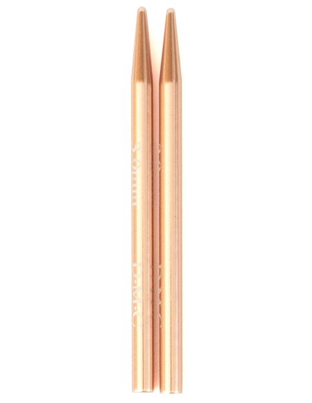 Mini pointes d´aiguilles interchangeables or rose DMC
