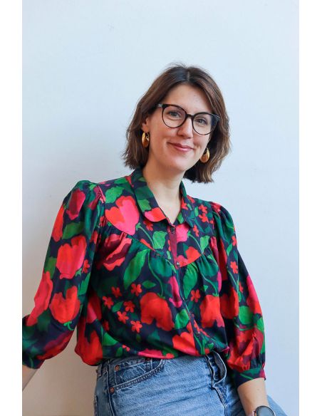 Tissu viscose La Roseraie - Lise Tailor