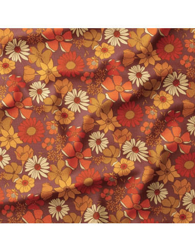 Tissu velours imprimé - Azylis