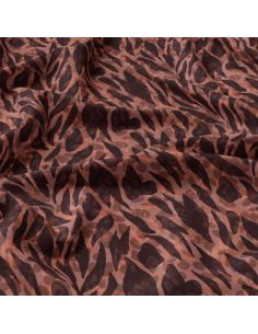 Tissu viscose - Zomalia marron