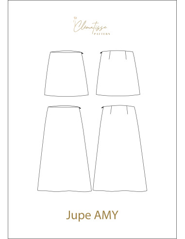 Patron de jupe Amy - Clématisse Pattern