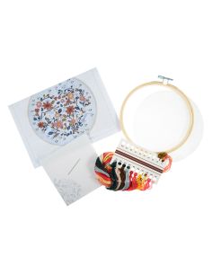 Kit broderie - Cœur floral 2
