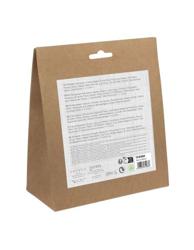 Kit de feutrage à l'aiguille - Souris bouquet de fleurs