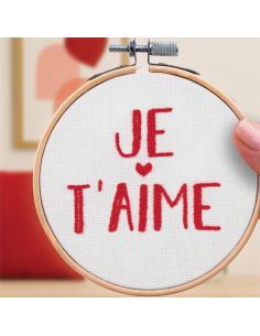 Kit broderie French'kits - Je t'aime
