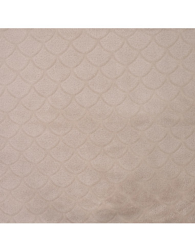 Tissu minky sirène - Taupe