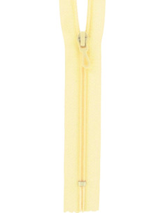 Fermeture éclair nylon - Jaune paille