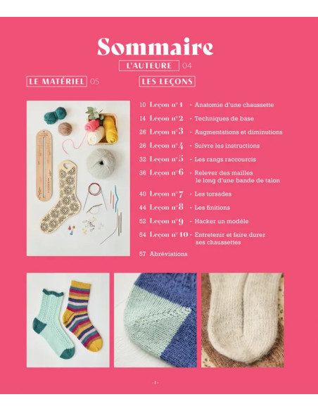 Livre guide expert chaussettes au tricot