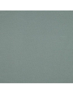 Tissu jersey coton maille fine côtelé - Vert de gris 2