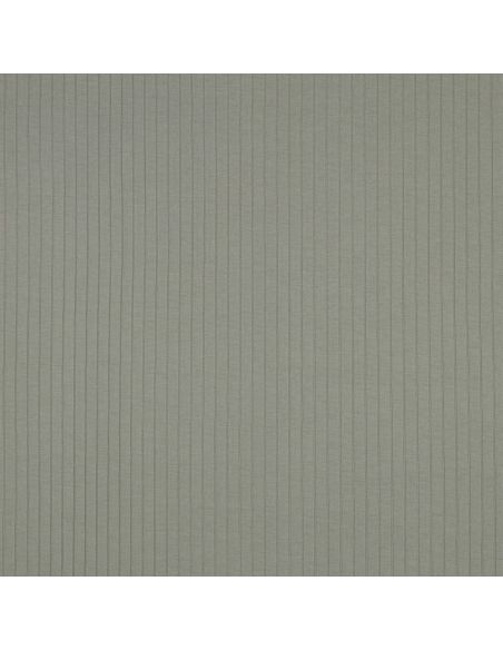 Tissu jersey coton léger côtelé - Vert clair