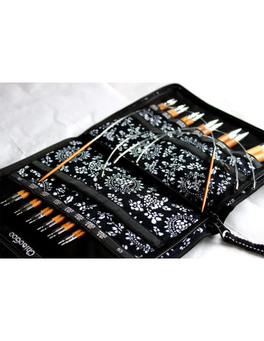 Pochette d´aiguilles à tricoter circulaires en bambou ChiaoGoo