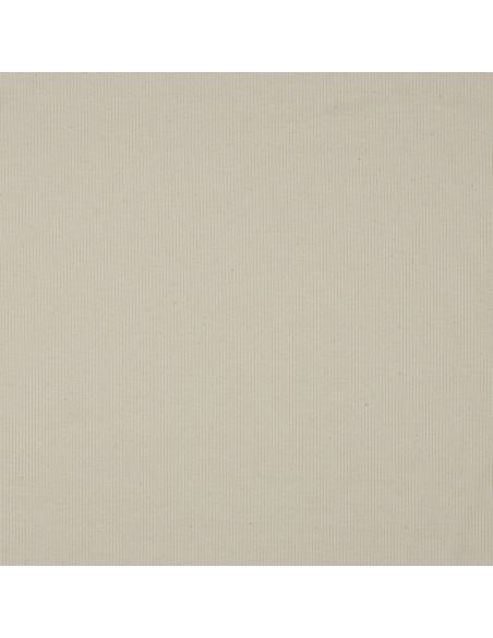 Tissu jersey coton maille fine côtelé - Naturel
