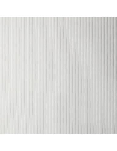 Tissu jersey coton léger côtelé - Écru