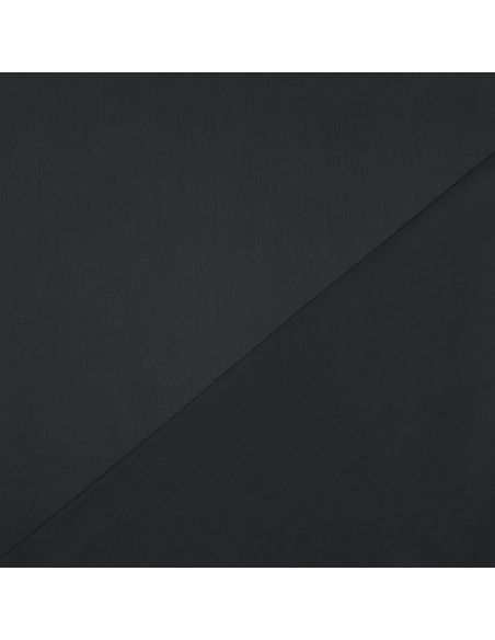 Tissu satin de coton - Noir