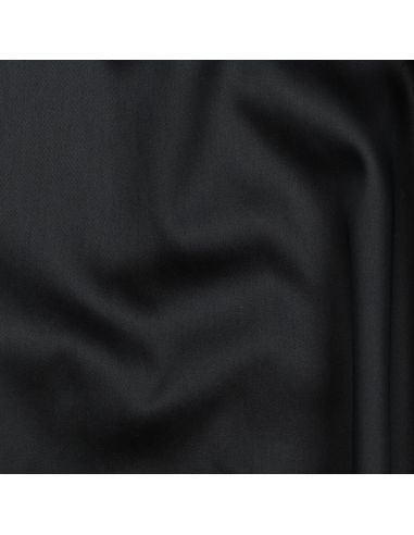 Tissu satin de coton - Noir