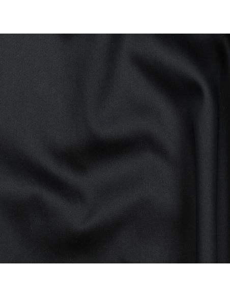 Tissu satin de coton - Noir
