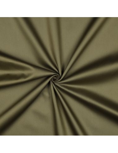 Tissu satin de coton - Vert mousse