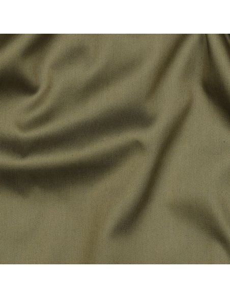 Tissu satin de coton - Vert mousse