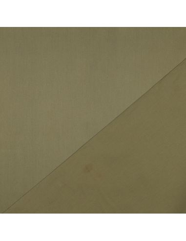 Tissu satin de coton - Vert mousse
