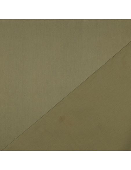 Tissu satin de coton - Vert mousse