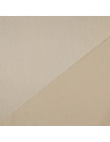 Tissu satin de coton - Beige