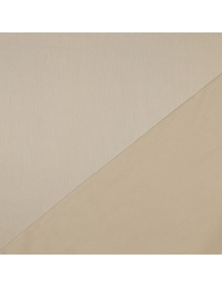 Tissu satin de coton - Beige